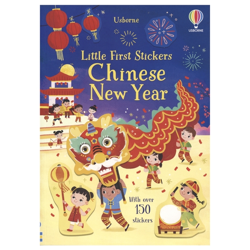 Usborne Little First Sticker Book Chinese New Year 尤斯伯恩小贴纸书 中国新年 贴纸150+ 儿童益智活动 英文原版进口图书