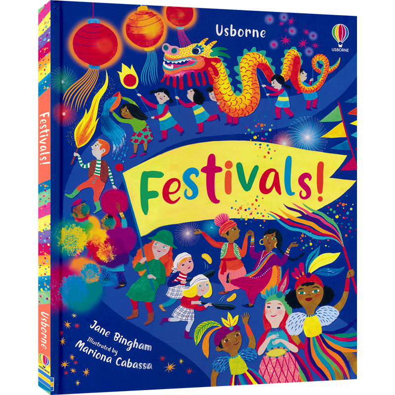 Usborne Festivals! 尤斯伯恩 节日 启蒙读物 儿童趣味百科 盂兰盆节 五月节 世界风俗文化 英语课外读物 英文原版进口图书