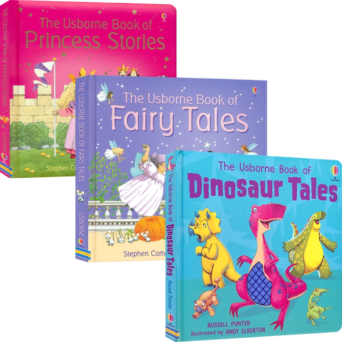 The Usborne Book of Dinosaur Fairy Tales Princess Stories 尤斯伯恩 恐龙故事 公主 仙女故事集 全彩插图 亲子互动 英文原版