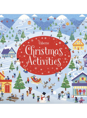 Usborne Christmas Activity Pad 尤斯伯恩 圣诞主题活动书 可撕页大开本 趣味过圣诞 益智活动书 英文原版进口图书 益智活动