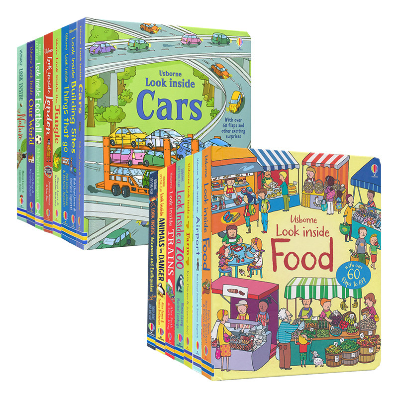 Usborne Look Inside 看里面系列幼少儿版 身体 食物 动物 科学 电脑 自然 森林 幼儿科普 翻翻书 英语课外读物 英文原版进口图书