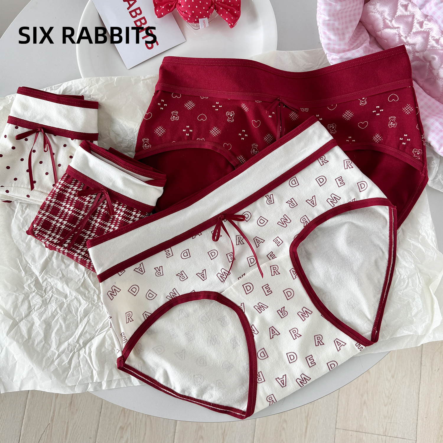 六只兔子10A抑菌棉质内裤女
