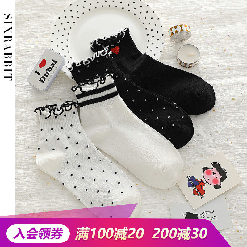 六只兔子ins潮袜子少女短袜浅口学院风透气韩国日系可爱低帮潮袜|ruв категории Нижнее белье, носки/рейтузы/чулки/Красивая ножка носки - от Buy2taobao.com для оказания профессиональной услуги покупки агента Taobao