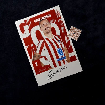 格列兹曼Antoine Griezmann亲笔签名照片