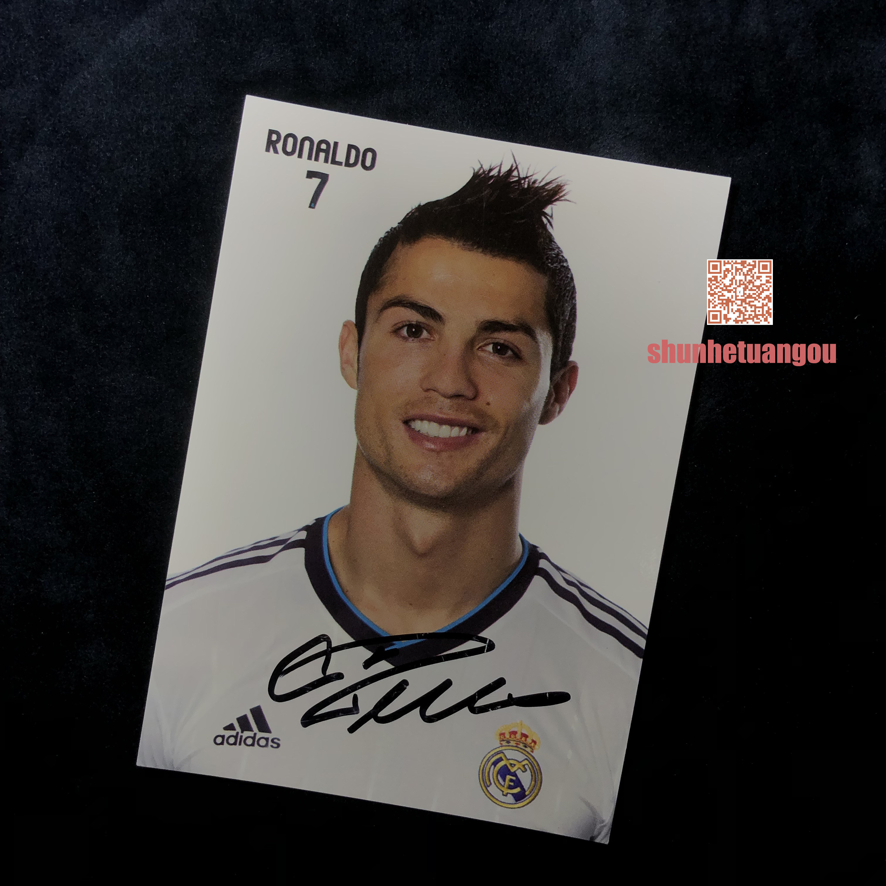 克里斯蒂亚诺罗纳尔多Cristiano Ronaldo皇马 亲笔签名官方卡 C罗