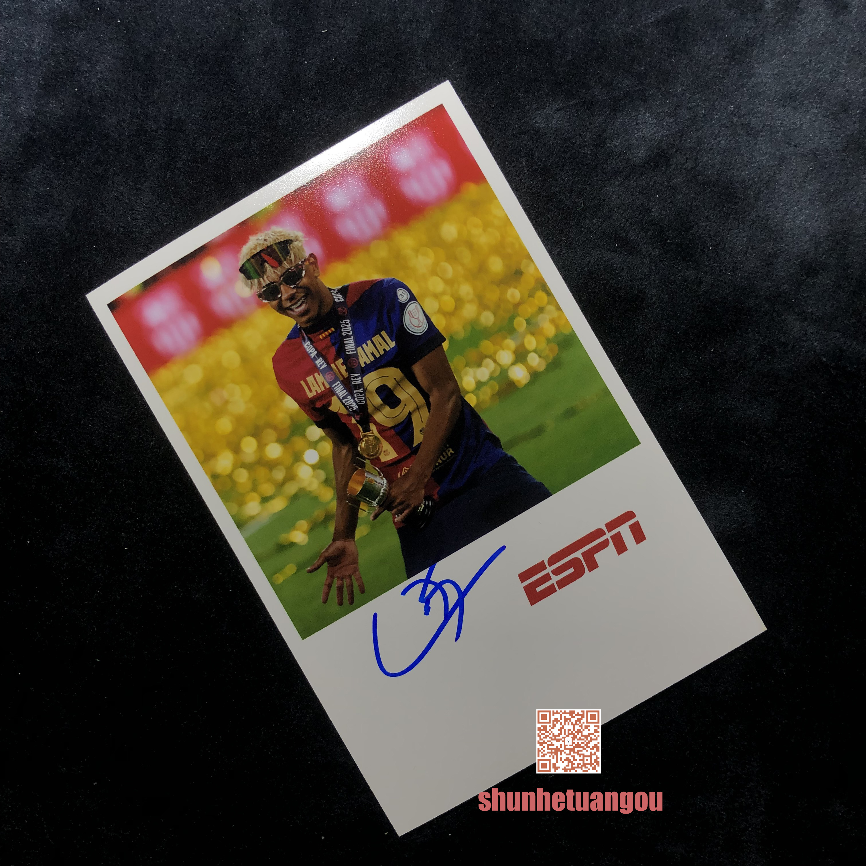 拉明亚马尔Lamine Yamal亲笔签名照片B