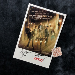 惊天魔盗团3 Justice Smith Ariana Greenblatt 亲笔签名照片