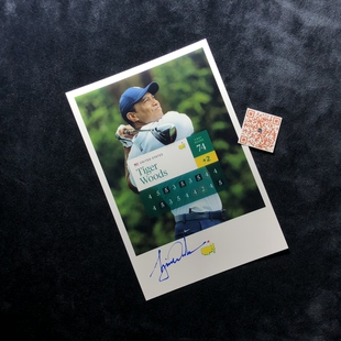 泰格 伍兹 Tiger Woods 老虎 亲笔签名照片
