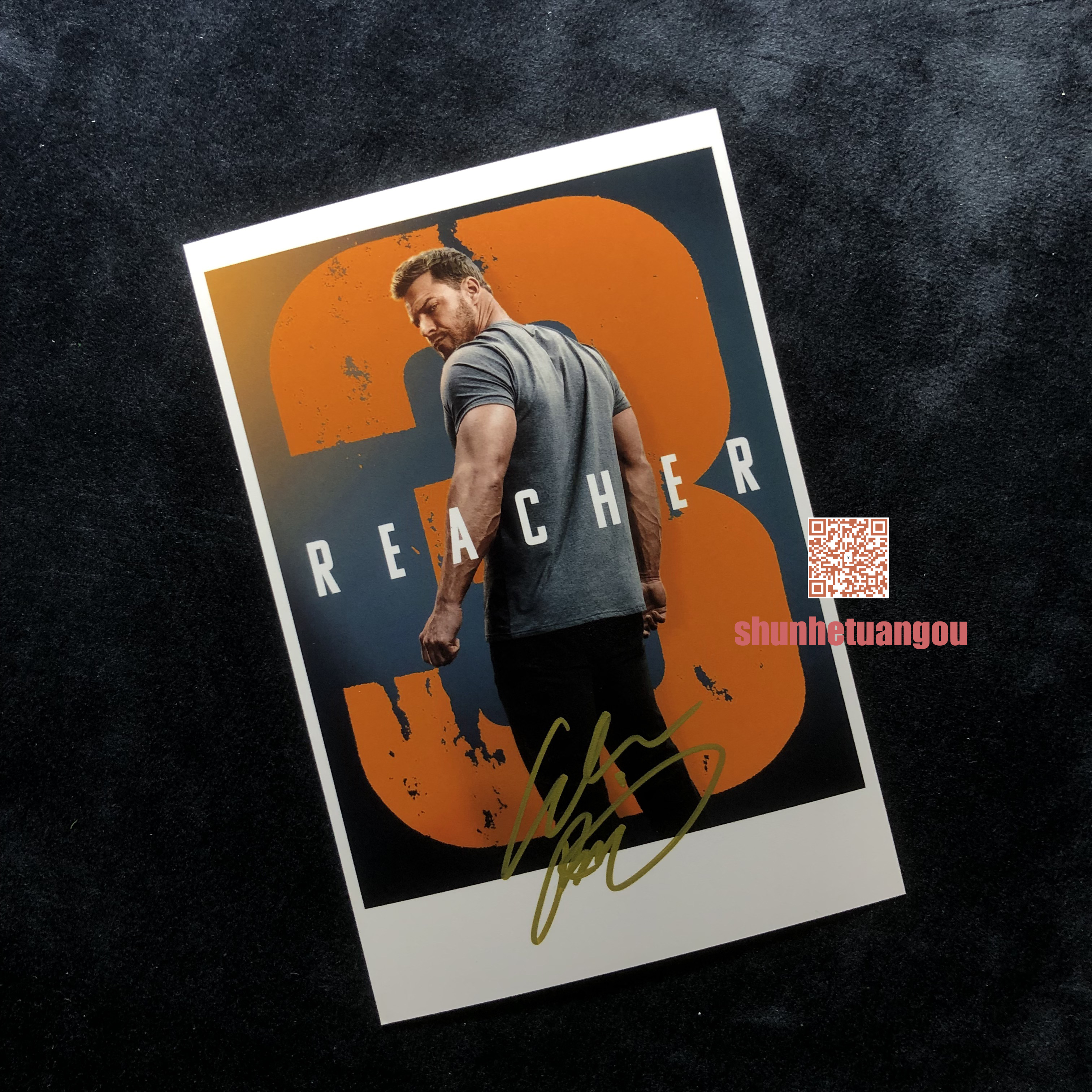 侠探杰克3Reacher Season 3阿兰里奇森Alan Ritchson亲笔签名照片