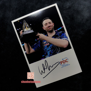 卢克汉弗莱斯Luke Humphries PDC 飞镖 亲笔签名照片