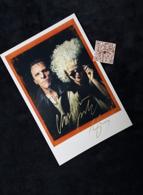 The Bride Christian Bale Jessie Buckley 亲笔签名照片暗黑新娘