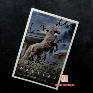 奥德赛诺兰Nolan马特达蒙MattDamon安妮海瑟薇AnneHathaway亲签照