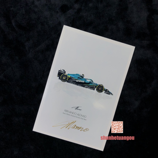 费尔南多阿隆索 Fernando Alonso 亲笔签名 官方照片