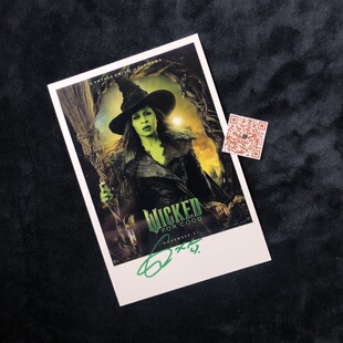 魔法坏女巫 2 Wicked For Good辛西娅艾莉佛Cynthia Erivo亲签照
