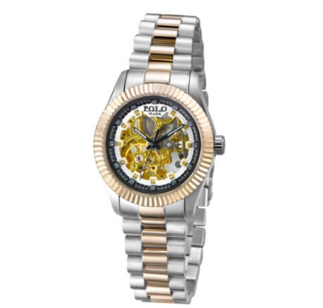 polo mark经典蚝仕真钻镂空机械腕表p3953c