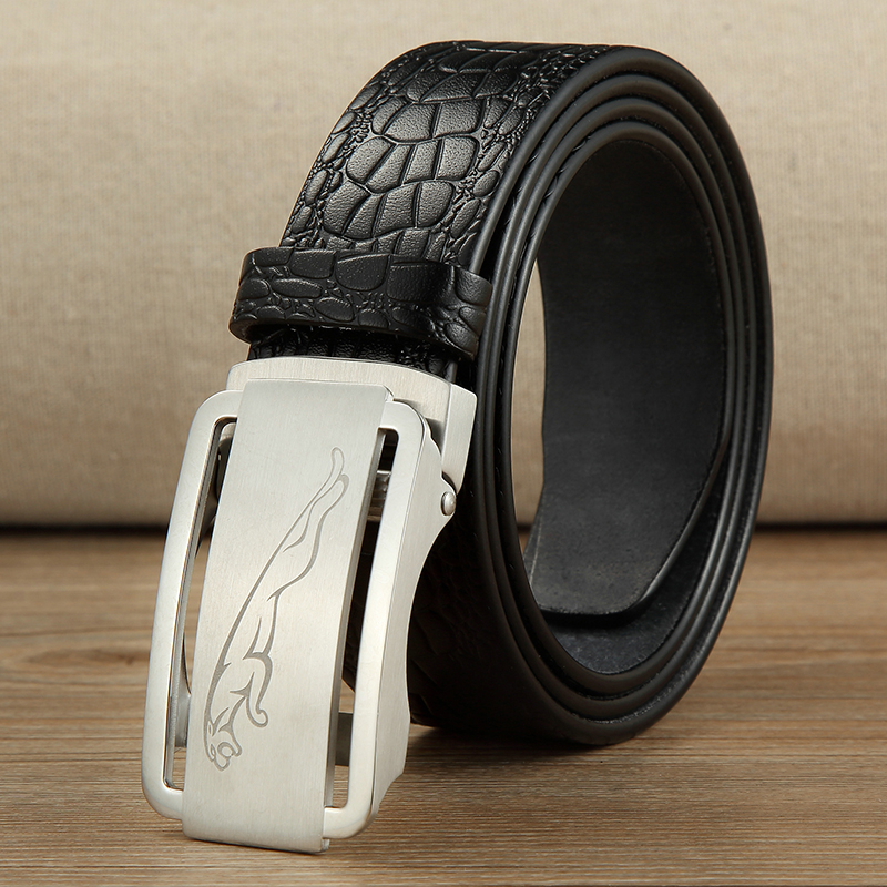 304不锈钢无牙捷豹自动扣皮带