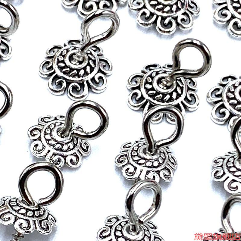 螺丝钉花托佛珠文玩羊眼螺纹钉金刚手捻配件星月菩提吊坠手串隔片