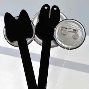 高颜值配饰展示棒吧唧谷美收藏品应援打卡自制亚克力棒磁吸棒棒棒