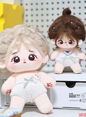 玩偶打底裤百搭打1510cm20配件小蝴蝶结白色衣服现货娃衣