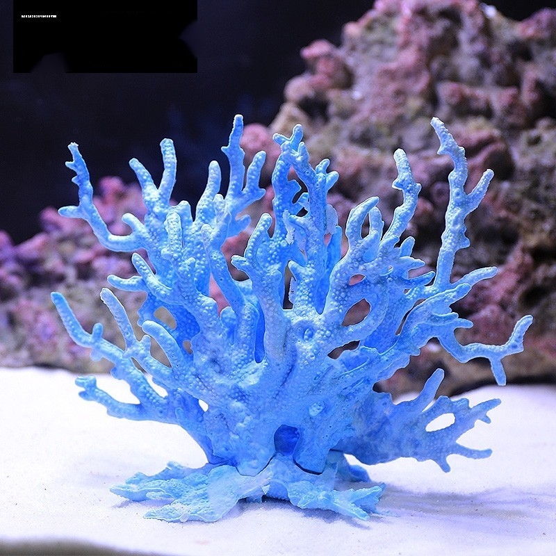 鱼缸水族箱造景珊瑚树枝草植物海景仿真创意装饰菠萝屋水草