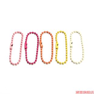 链子的烤漆diy珠链铁圆喷漆链条古卡链钥匙扣链扣挂件卡的