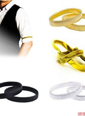 色环弹簧衬衣臂带男女袖子防滑套圈酒保拉紧带弹性手环装饰