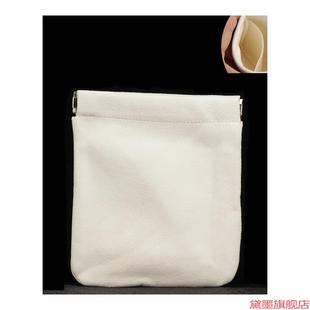 高档古玩麂皮文玩袋保护袋佛珠随身白色紫檀收纳包挂件中号