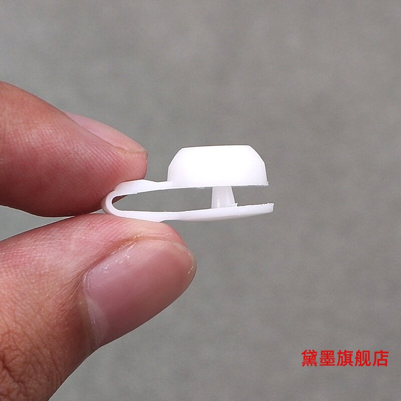 手腕带一一次性塑料连体扣带扣固定二连扣塑胶标签卡扣