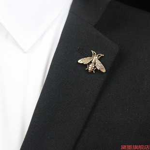 胸花徽章昆虫领扣设计感2024宫廷风西服蜜蜂胸针胸扣针
