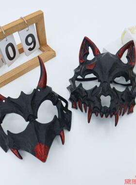 聚会搞怪蜘蛛侠半脸面具骨架酷帅2025人狼cosplay动漫COS