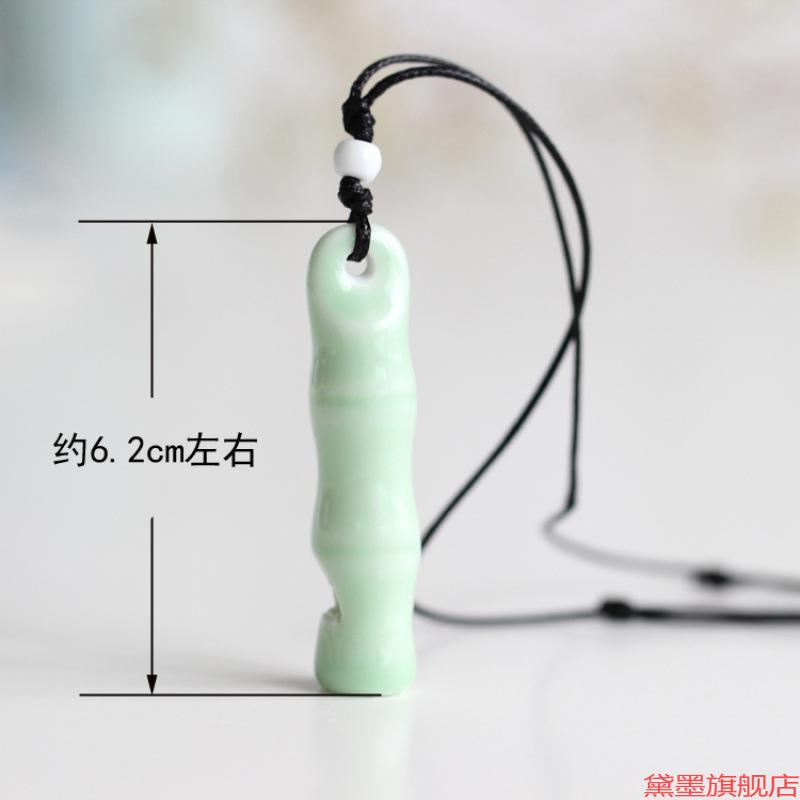 口哨手工陶瓷项链吊坠古风骨哨饰品哨子可吹响小清新挂件复古
