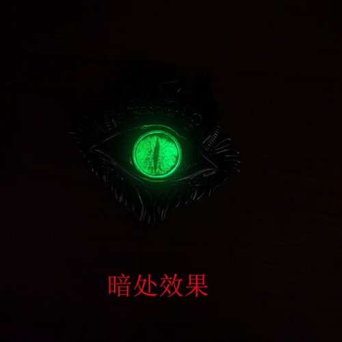潮人暗黑系合金冷淡风挂件夜光恶魔之眼项链龙眼秋冬潮流挂饰