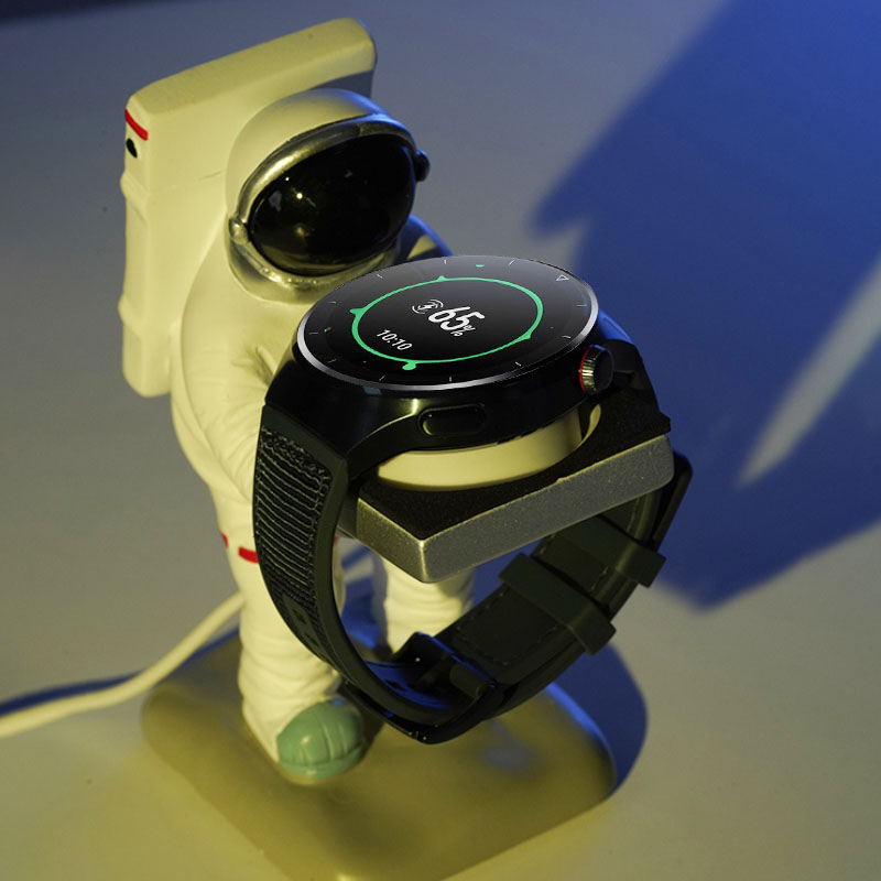 玩物尚智适用华为手表充电支架watch4/GT3支架watch3pro一体式充电器底座创意宇航员勇士GT2智能手表