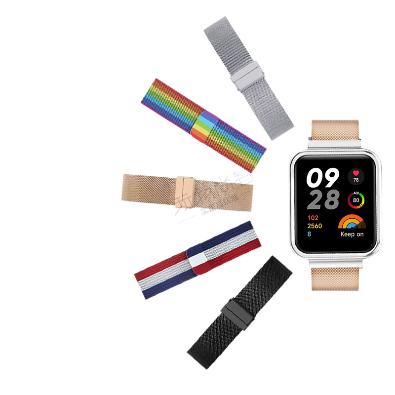 适用红米watch3金属腕带卡扣表带