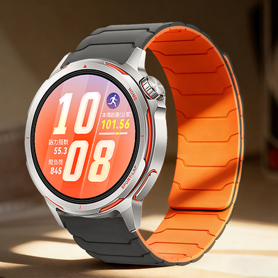 适用华为gt runner2手表带gt6pro新款GT RUNNER2磁吸硅胶GT5pro智能腕表gt4运动watch4PRO铠甲男女gt3腕带