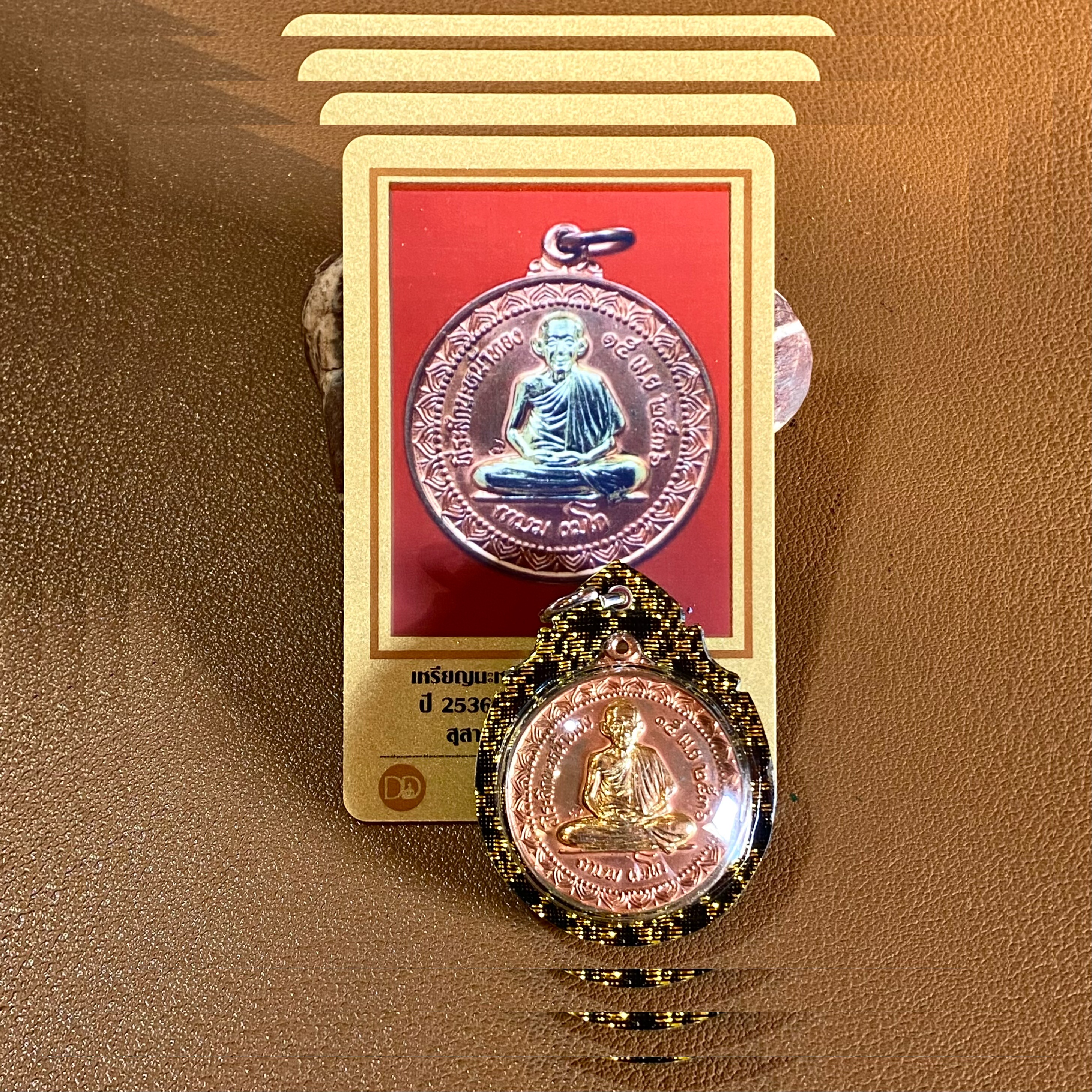 国内现货2537龙婆卡贤圆型自身含防水外壳及DDPRA卡包邮贝叶工坊