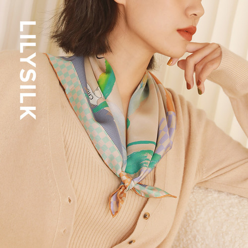 LILYSILK莉莉秀客联名款原创丝巾