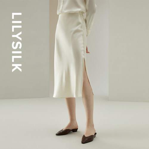 LILYSILK莉莉秀客长袖真丝套装女
