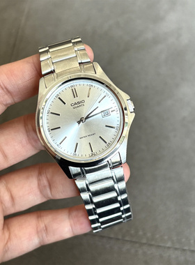 卡西欧手表男石英商务休闲简约指针日历情侣表MTP-1183A-7A 1A