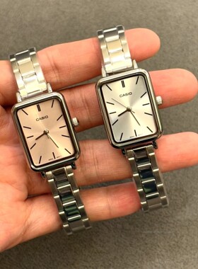 Casio卡西欧女方形LTP-V009D-4E 2E防水简约V007D 1241气质女表