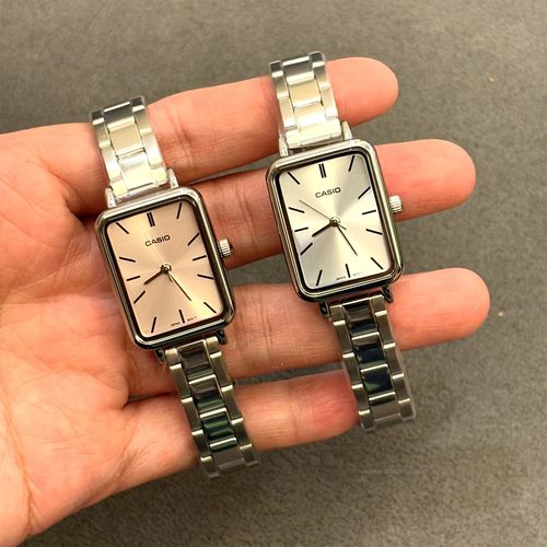 Casio卡西欧女方形LTP-V009D-4E 2E防水简约V007D 1241气质女表