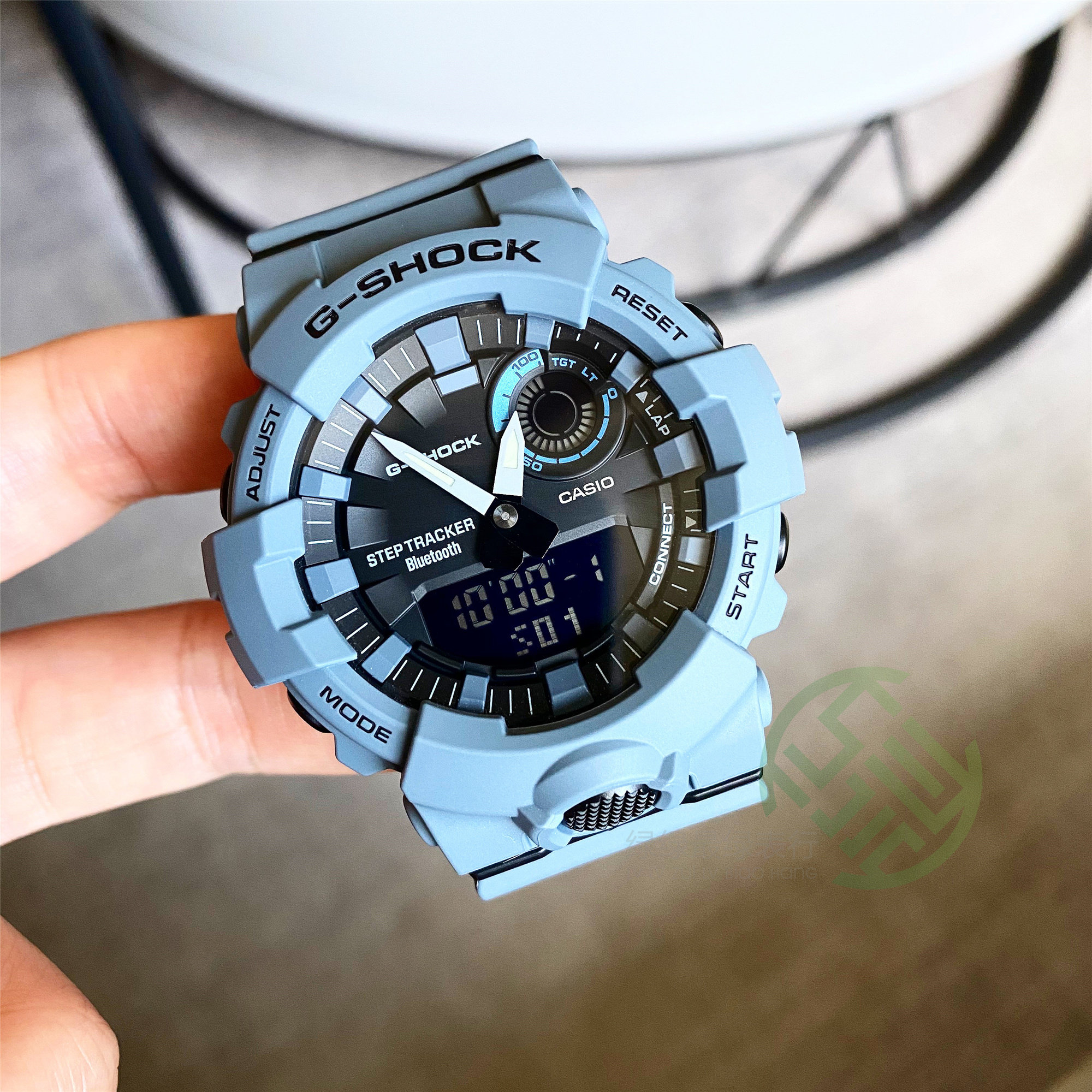 卡西欧g-shock蓝牙雾霾蓝gba-800uc-2a/1a/3a/4 gma-b800防水手表