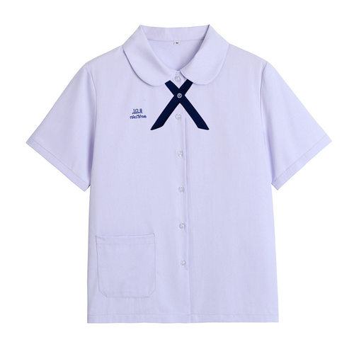 泰国泰式校服学院风套装初高中学生班服JK衬衫圆领女短袖百褶裙