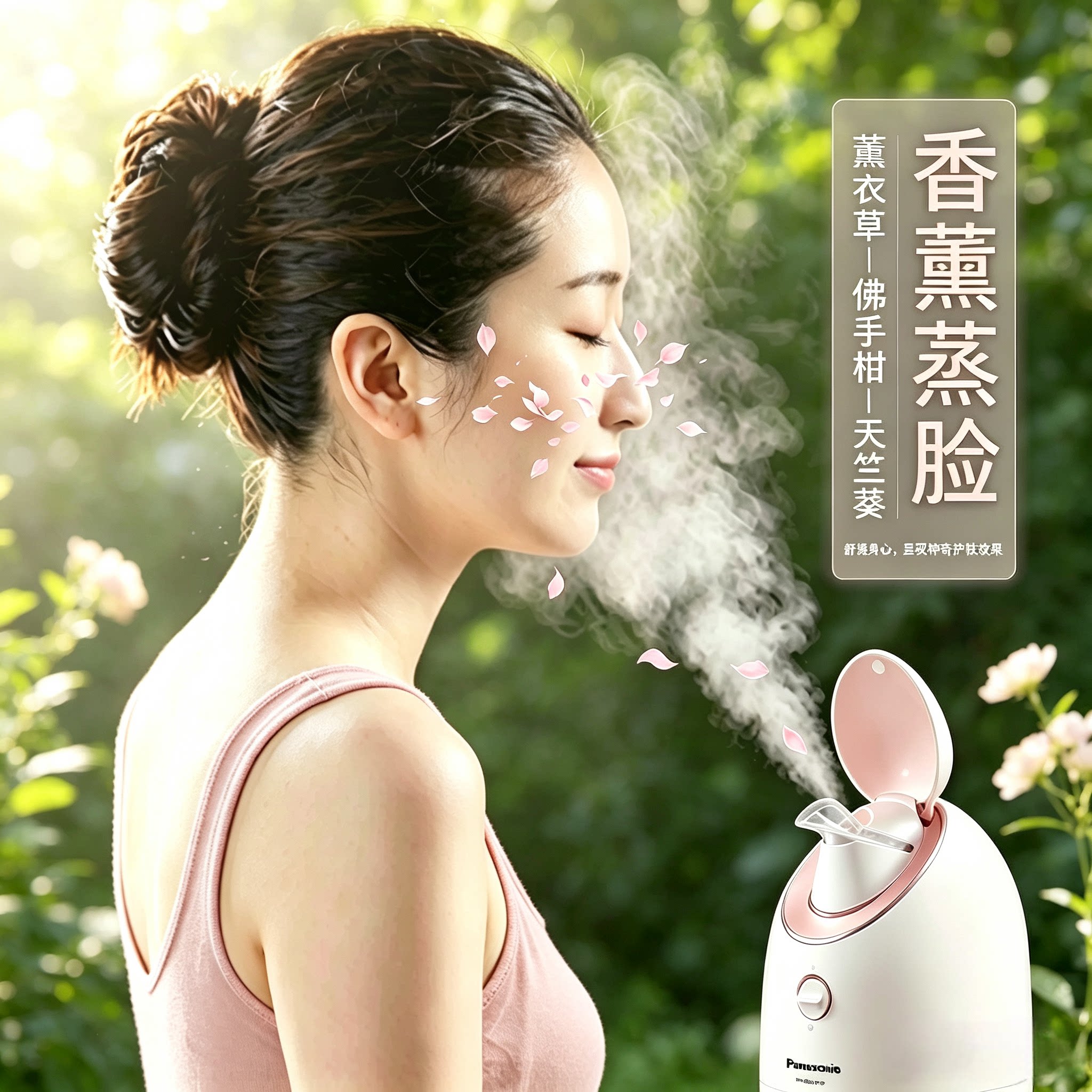 松下蒸脸蒸面器香熏纳米蒸汽美容仪器护肤去油清洁补水SA35/WSA3F