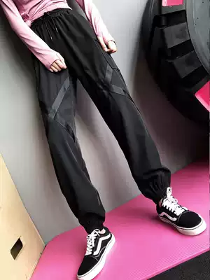 Large size sweatpants women's loose-legged overalls fat mm summer thin spring and autumn quick-drying running casual fitness pants