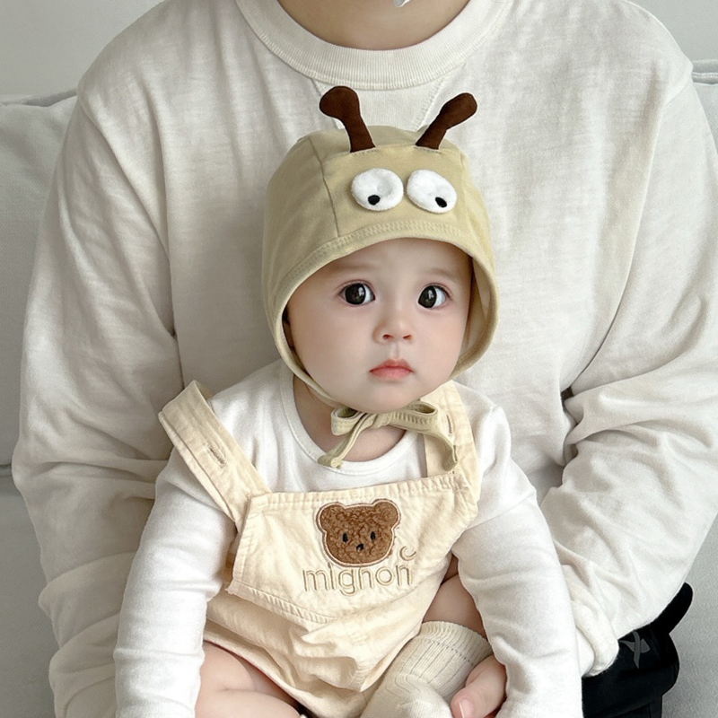 婴幼儿胎帽可爱帽子春秋季防风包