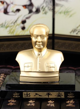 厂家 高端水晶香水座/汽车香水座/金属汽车香水座 /毛主席摆件v5