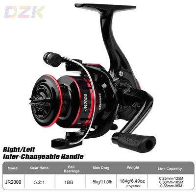 金属纺车轮 路亚渔线轮 超轻小轮子新手钓鱼配件海钓渔轮2000系v4