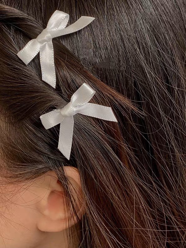 四只装双马尾编发蝴蝶结发夹