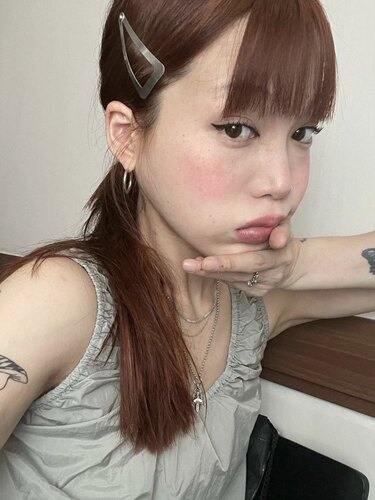 韩系金属拉丝三角形大号发夹